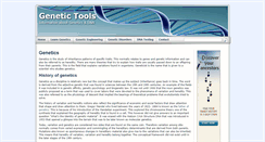 Desktop Screenshot of genetictools.org